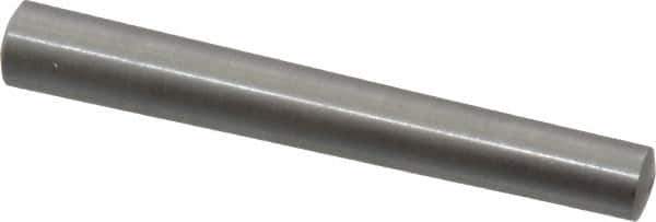 Value Collection - Size 6, 0.289" Small End Diam, 0.341" Large End Diam, Uncoated Steel Taper Pin - Grade C-12L14, 2-1/2" OAL, 2-1/2 Pin Length - Exact Industrial Supply