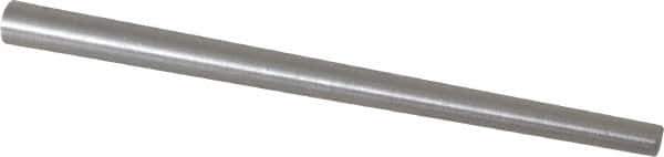 Value Collection - Size 6, 0.237" Small End Diam, 0.341" Large End Diam, Uncoated Steel Taper Pin - Grade C-12L14, 5" OAL, 5 Pin Length - Exact Industrial Supply
