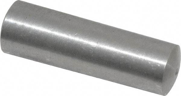 Value Collection - Size 7, 0.383" Small End Diam, 0.409" Large End Diam, Uncoated Steel Taper Pin - Grade C-12L14, 1-1/4" OAL, 1-1/4 Pin Length - Exact Industrial Supply
