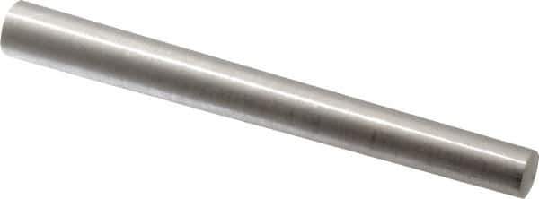 Value Collection - Size 9, 0.4766" Small End Diam, 0.591" Large End Diam, Uncoated Steel Taper Pin - Grade C-12L14, 5-1/2" OAL, 5-1/2 Pin Length - Exact Industrial Supply