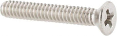 Value Collection - #4-40 UNC, 3/4" OAL Phillips Drive Machine Screw - Flat Head, Grade 18-8 Stainless Steel, Uncoated, Without Washer - Exact Industrial Supply