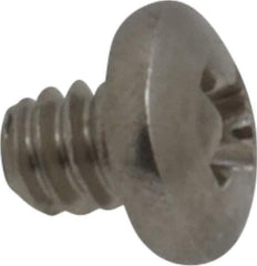 Value Collection - #4-40 UNC, 1/8" Length Under Head Phillips Drive Machine Screw - Pan Head, Grade 18-8 Stainless Steel, Uncoated, Without Washer - Exact Industrial Supply