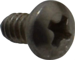 Value Collection - #4-40 UNC, 3/16" Length Under Head Phillips Drive Machine Screw - Pan Head, Grade 18-8 Stainless Steel, Uncoated, Without Washer - Exact Industrial Supply