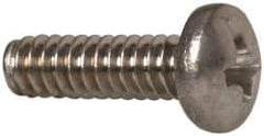 Value Collection - #4-40 UNC, 3/8" Length Under Head Phillips Drive Machine Screw - Pan Head, Grade 18-8 Stainless Steel, Uncoated, Without Washer - Exact Industrial Supply