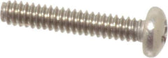 Value Collection - #4-40 UNC, 5/8" Length Under Head Phillips Drive Machine Screw - Pan Head, Grade 18-8 Stainless Steel, Uncoated, Without Washer - Exact Industrial Supply