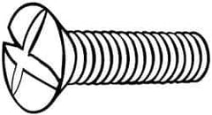 Value Collection - #4-40 UNC, 5/8" OAL Phillips Drive Machine Screw - Oval Head, Grade 18-8 Stainless Steel, Uncoated, Without Washer - Exact Industrial Supply