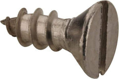 Value Collection - #6 Flat Head Slotted Sheet Metal Screw - Stainless Steel, 3/8" OAL, Grade 18-8 - Exact Industrial Supply