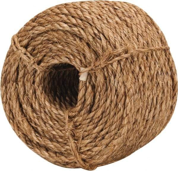 Value Collection - 100' Max Length Manila Coilettes - 1/4" Diam, 54 Lb Capacity - Exact Industrial Supply