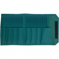 Wiha - General Purpose Holster with 8 Pockets - Canvas, Green, 12" Wide x 7-3/4" High x 7-3/4" Deep - Exact Industrial Supply