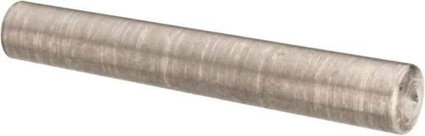 Value Collection - Size 6/0, 0.0676" Small End Diam, 0.078" Large End Diam, Passivated Stainless Steel Taper Pin - Grade 303, 18-8, 1/2" OAL, 1/2 Pin Length - Exact Industrial Supply