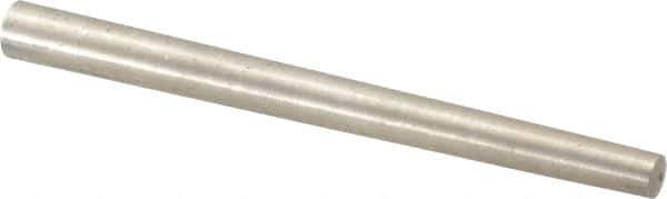 Value Collection - Size 6, 0.2578" Small End Diam, 0.341" Large End Diam, Passivated Stainless Steel Taper Pin - Grade 303, 18-8, 4" OAL, 4 Pin Length - Exact Industrial Supply