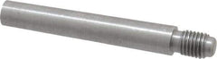Value Collection - Size 6, 0.339" Large End Diam, Uncoated Steel 5/16-24 Threaded Taper Pin - Grade C-12L14, 2 Pin Length - Exact Industrial Supply