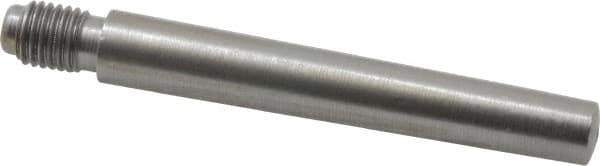 Value Collection - Size 6, 0.339" Large End Diam, Uncoated Steel 5/16-24 Threaded Taper Pin - Grade C-12L14, 2-1/4 Pin Length - Exact Industrial Supply