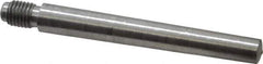 Value Collection - Size 6, 0.339" Large End Diam, Uncoated Steel 5/16-24 Threaded Taper Pin - Grade C-12L14, 2-1/2 Pin Length - Exact Industrial Supply