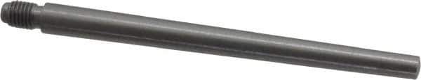 Value Collection - Size 6, 0.339" Large End Diam, Uncoated Steel 5/16-24 Threaded Taper Pin - Grade C-12L14, 4 Pin Length - Exact Industrial Supply