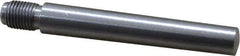 Value Collection - Size 7, 0.407" Large End Diam, Uncoated Steel 3/8-24 Threaded Taper Pin - Grade C-12L14, 2-1/2 Pin Length - Exact Industrial Supply