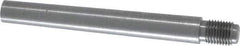 Value Collection - Size 7, 0.407" Large End Diam, Uncoated Steel 3/8-24 Threaded Taper Pin - Grade C-12L14, 3 Pin Length - Exact Industrial Supply