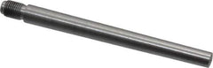Value Collection - Size 7, 0.407" Large End Diam, Uncoated Steel 3/8-24 Threaded Taper Pin - Grade C-12L14, 4 Pin Length - Exact Industrial Supply