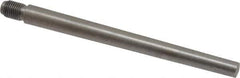 Value Collection - Size 7, 0.407" Large End Diam, Uncoated Steel 3/8-24 Threaded Taper Pin - Grade C-12L14, 4-1/2 Pin Length - Exact Industrial Supply