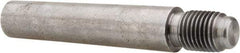 Value Collection - Size 8, 0.49" Large End Diam, Uncoated Steel 7/16-20 Threaded Taper Pin - Grade C-12L14, 2-1/4 Pin Length - Exact Industrial Supply