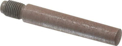 Value Collection - Size 8, 0.49" Large End Diam, Uncoated Steel 7/16-20 Threaded Taper Pin - Grade C-12L14, 2-1/2 Pin Length - Exact Industrial Supply