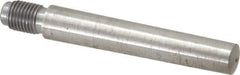 Value Collection - Size 8, 0.49" Large End Diam, Uncoated Steel 7/16-20 Threaded Taper Pin - Grade C-12L14, 2-3/4 Pin Length - Exact Industrial Supply