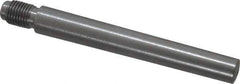 Value Collection - Size 8, 0.49" Large End Diam, Uncoated Steel 7/16-20 Threaded Taper Pin - Grade C-12L14, 3-1/2 Pin Length - Exact Industrial Supply