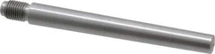Value Collection - Size 8, 0.49" Large End Diam, Uncoated Steel 7/16-20 Threaded Taper Pin - Grade C-12L14, 4 Pin Length - Exact Industrial Supply