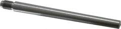 Value Collection - Size 8, 0.49" Large End Diam, Uncoated Steel 7/16-20 Threaded Taper Pin - Grade C-12L14, 5 Pin Length - Exact Industrial Supply