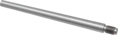 Value Collection - Size 8, 0.49" Large End Diam, Uncoated Steel 7/16-20 Threaded Taper Pin - Grade C-12L14, 6 Pin Length - Exact Industrial Supply