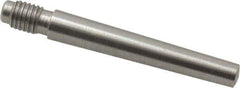 Value Collection - Size 4, 0.248" Large End Diam, Passivated Stainless Steel 1/4-28 Threaded Taper Pin - Grade 303, 18-8, 1-1/2 Pin Length - Exact Industrial Supply