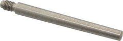 Value Collection - Size 5, 0.287" Large End Diam, Passivated Stainless Steel 1/4-28 Threaded Taper Pin - Grade 303, 18-8, 2-1/2 Pin Length - Exact Industrial Supply