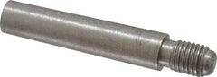 Value Collection - Size 6, 0.339" Large End Diam, Passivated Stainless Steel 5/16-24 Threaded Taper Pin - Grade 303, 18-8, 1-1/2 Pin Length - Exact Industrial Supply