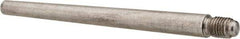Value Collection - Size 6, 0.339" Large End Diam, Passivated Stainless Steel 5/16-24 Threaded Taper Pin - Grade 303, 18-8, 4 Pin Length - Exact Industrial Supply