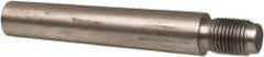 Value Collection - Size 9, 0.589" Large End Diam, Passivated Stainless Steel 1/2-20 Threaded Taper Pin - Grade 303, 18-8, 3 Pin Length - Exact Industrial Supply