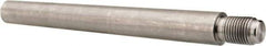 Value Collection - Size 9, 0.589" Large End Diam, Passivated Stainless Steel 1/2-20 Threaded Taper Pin - Grade 303, 18-8, 5 Pin Length - Exact Industrial Supply