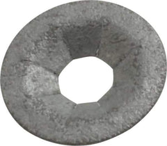 Au-Ve-Co Products - 7/16" OD, Spring Steel Push Nut - Zinc-Plated, 5/32" Shaft Diam - Exact Industrial Supply