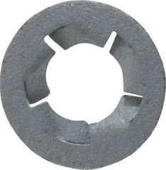 Au-Ve-Co Products - 5/16" Screw, 5/8" OD, Spring Steel Push Nut - Zinc-Plated - Exact Industrial Supply