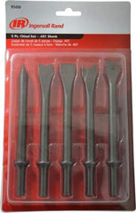 Ingersoll-Rand - 7" OAL, 0.78" Shank Diam, Chisel Set - Round Shank, Steel - Exact Industrial Supply