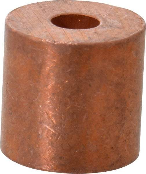 Value Collection - 3/32" Round Stop Compression Sleeve - Copper - Exact Industrial Supply