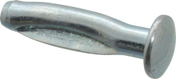 Powers Fasteners - 1/4" Diam, 1/4" Drill, 1-1/4" OAL, Split-Drive Concrete Anchor - Steel, Zinc-Plated Finish, Round Head - Exact Industrial Supply