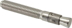 Powers Fasteners - 1/2" Diam, 1/2" Drill, 3-3/4" OAL, Wedge Expansion Concrete Anchor - 304 Stainless Steel, Hex Nut Head, Hex Drive, 2-3/8" Thread Length - Exact Industrial Supply