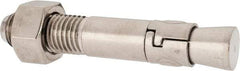 Powers Fasteners - 1" Diam, 1" Drill, 6" OAL, 1-5/8" Min Embedment Wedge Expansion Concrete Anchor - 304 Stainless Steel, Hex Nut Head, Hex Drive, 2-3/8" Thread Length - Exact Industrial Supply