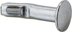 Powers Fasteners - 1/4" Diam, 1/4" Drill, 1" OAL, 1-1/4" Min Embedment Split-Drive Concrete Anchor - Grade 8.2 Steel, Zinc-Plated Finish, Mushroom Head - Exact Industrial Supply