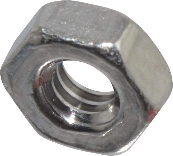 Value Collection - M2x4.00 Stainless Steel Right Hand Hex Nut - 4mm Across Flats, 1.6mm High, Uncoated - Exact Industrial Supply