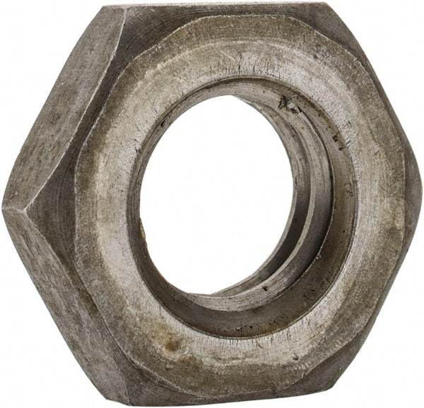 Value Collection - M10x1.50 Steel Right Hand Hex Jam Nut - 17mm Across Flats, 5mm High, Uncoated - Exact Industrial Supply