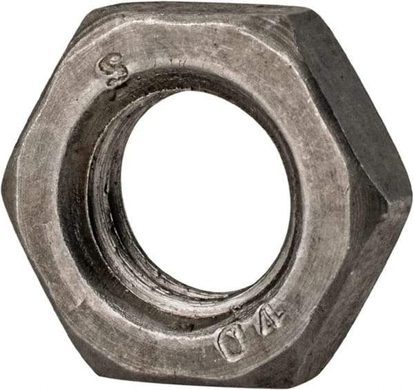 Value Collection - M12x1.75 Steel Right Hand Hex Jam Nut - 19mm Across Flats, 6mm High, Uncoated - Exact Industrial Supply