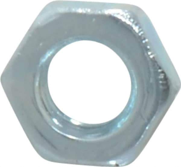 Value Collection - M6x1.00 Steel Right Hand Hex Jam Nut - 10mm Across Flats, 3.2mm High, Zinc-Plated Finish - Exact Industrial Supply