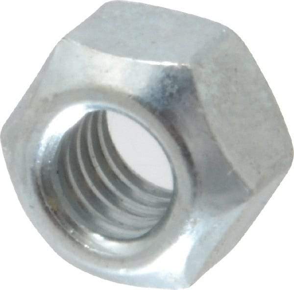 Value Collection - M8x1.25 Metric Coarse Grade 8 Hex Lock Nut with Distorted Thread - 7mm High, Zinc-Plated Finish - Exact Industrial Supply