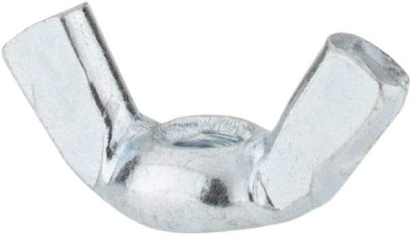 Value Collection - M4x0.70, Zinc Plated, Iron Standard Wing Nut - 1.7mm Wing Span, 8.5mm Wing Span - Exact Industrial Supply